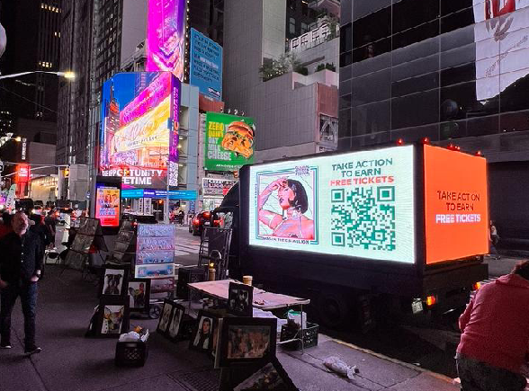 LED Truck Advertising In NYC